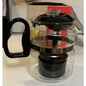 EuroHome Perco Mate 15 Cup Clear Glass Coffee Percolator Heat Resistant